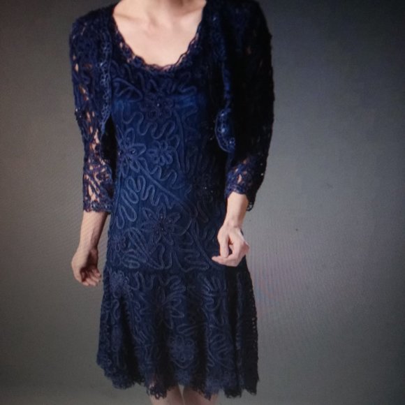 Beautiful, hand crocheted dress by Soul Mates! Perfect for a wedding. Never worn - Picture 1 of 1